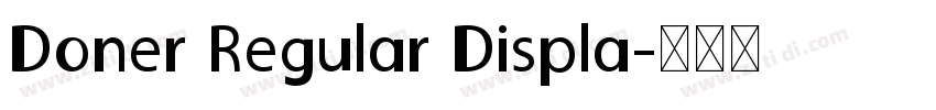 Doner Regular Displa字体转换